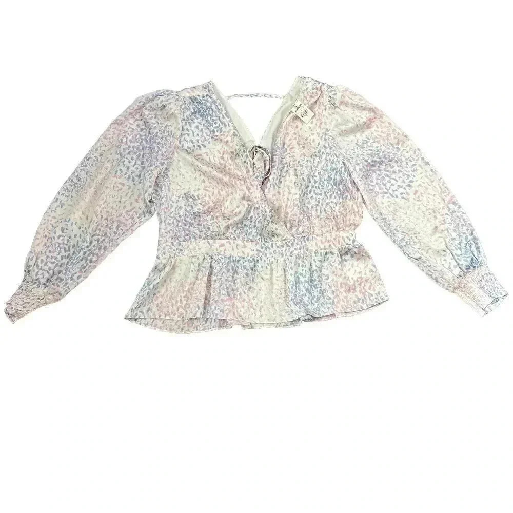 Women's Size XL NWT‎ Express Blouse Faux Wrap